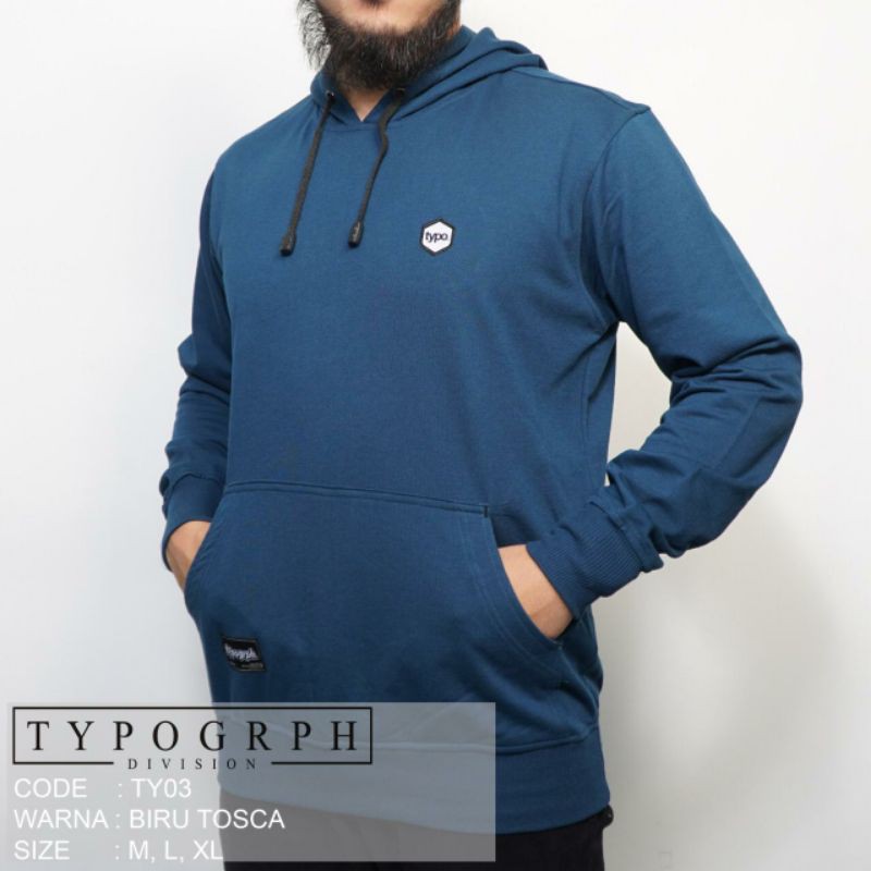 Jaket hoodie zipper TYPOGRPH