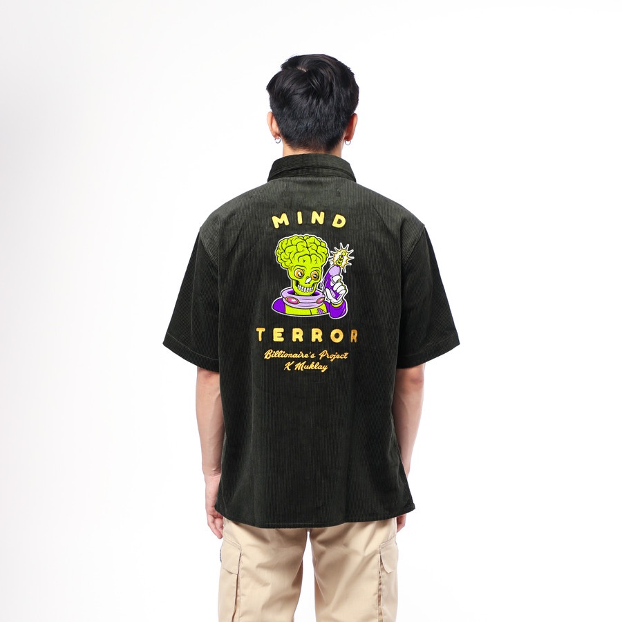 Billionaire's Project X Muklay V2 Outer - Mind Terror Corduroy Shirt Black