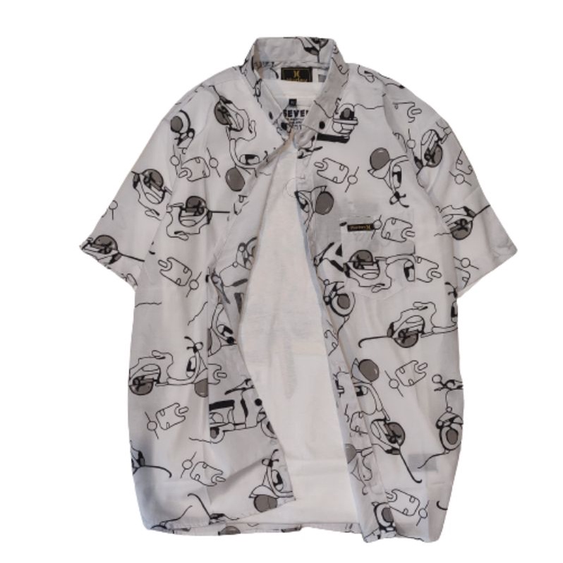 BISA PILIH MOTIF GROSIR MURAH KEMEJA PRIA MOTIF PANTAI BAJU DISTO SURFING MOTIF DAUN Kemeja Surfing 