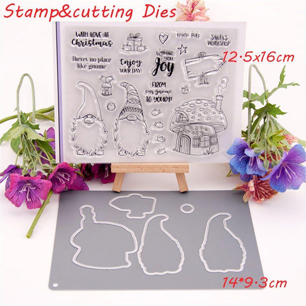 Cetakan Stensil Cutting Dies Motif Bunga Bahan Metal Untuk Scrapbook / Craft Diy / Embossing