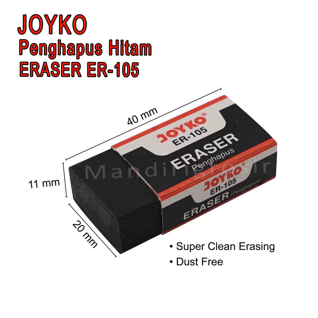 Eraser ER-105 *Joyko * Penghapus * Hitam