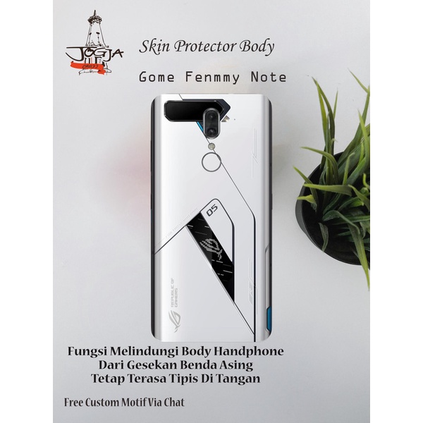 Dapat 2pcs Garskin HP Gome Fenmmy Note Motif rog - Free custom Motif