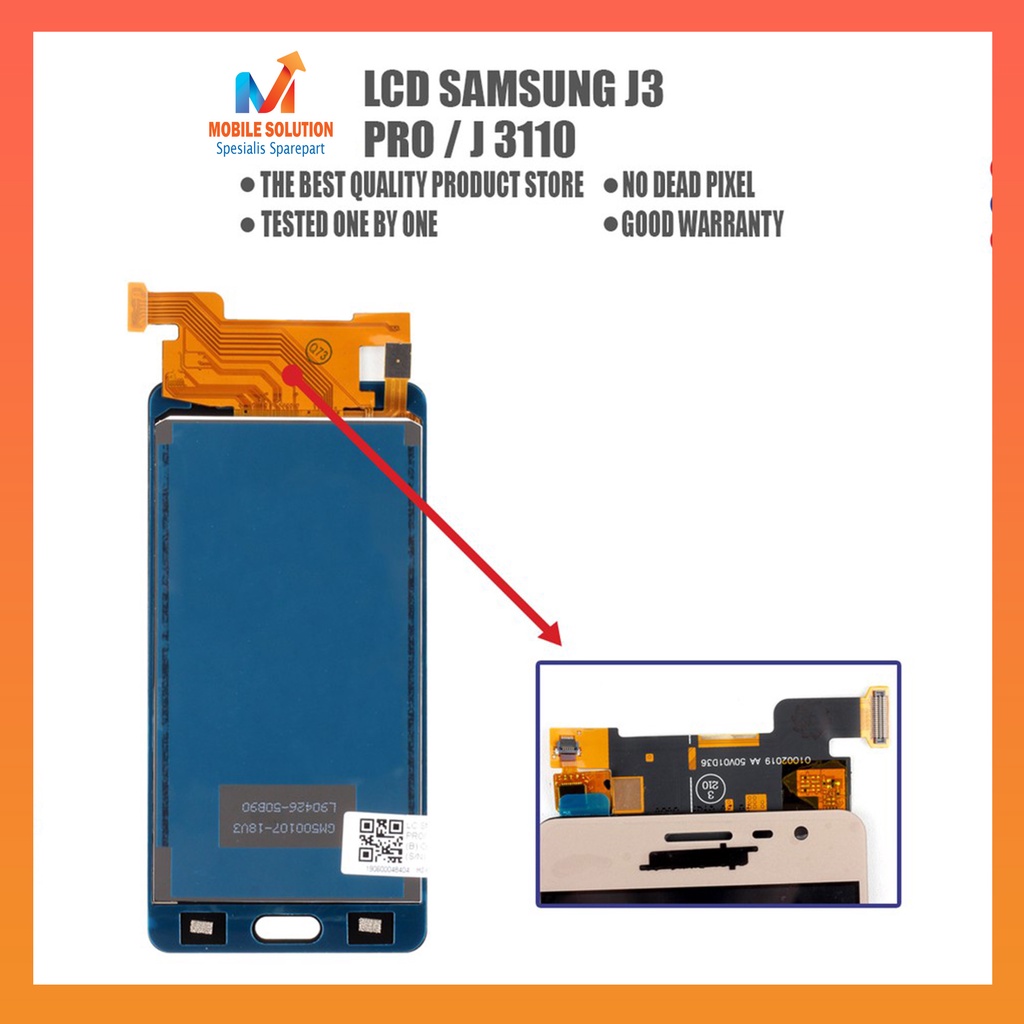 Grosir LCD Samsung J3110 2016 ORIGINAL 100% Fullset Touchscreen Garansi 1 Bulan + Packing / Bubble