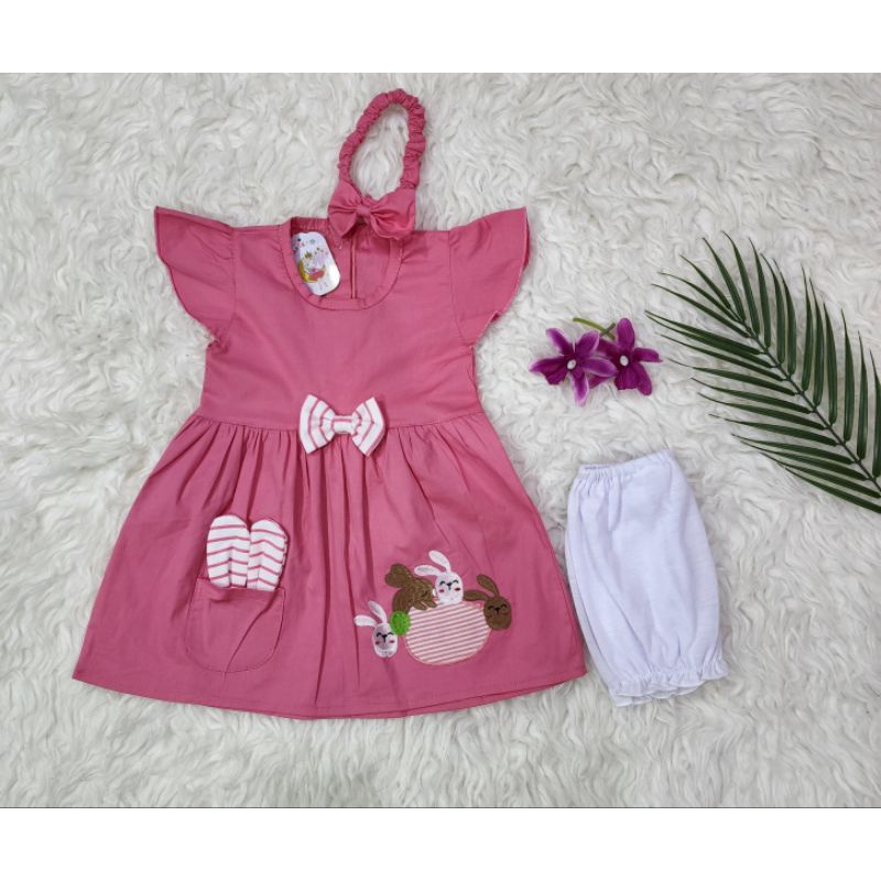 baju bayi perempuan set dres baby girl