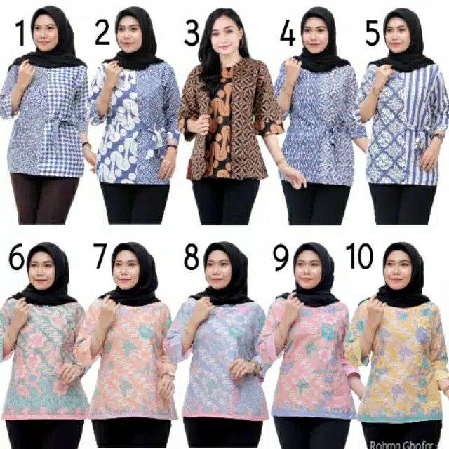 Atasan Batik Dolby Dolbi Dobby Doby Tenun Sutra Tulis Halus Katun Atbm Baron ,sarombit Atasan