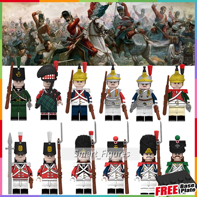 Napoleonic Wars Mainan Action Figure Minifigures Gaya Spanyol Dragoon Swiss Grenadier Untuk Hadiah