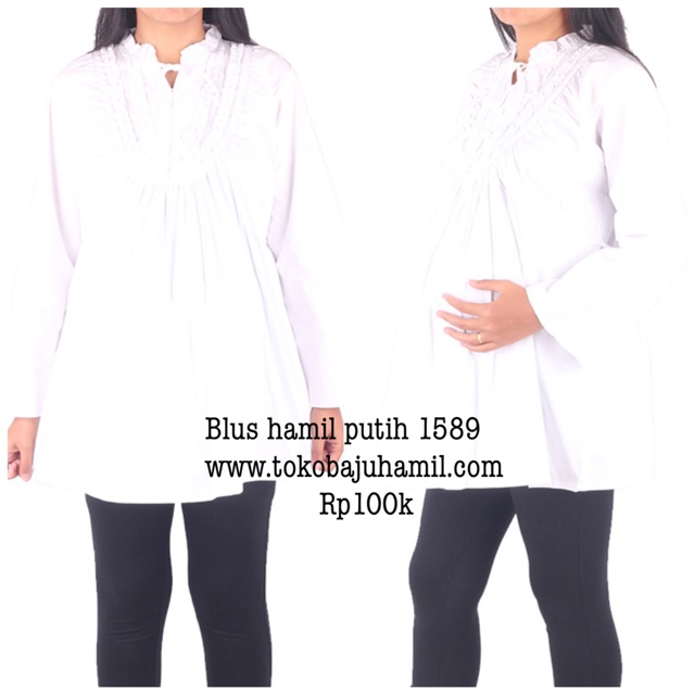 Blouse hamil 1589 putih