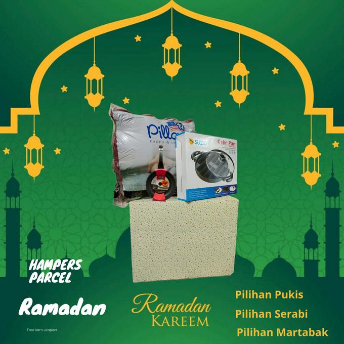 

Parsel Ramadan Lebaran Karpet Bulu Cetakan Kue Fry Pan Paket Murah