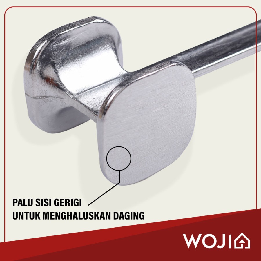 Pemukul Palu Gepukan Pengempuk Daging Meat Hammer Stainless Steel Tenderizer