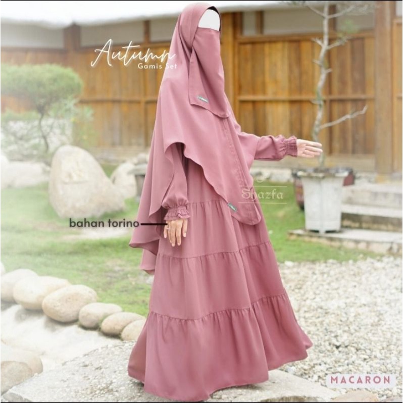 GAMIS SET HIJAB AUTUMN BY SHAZFA