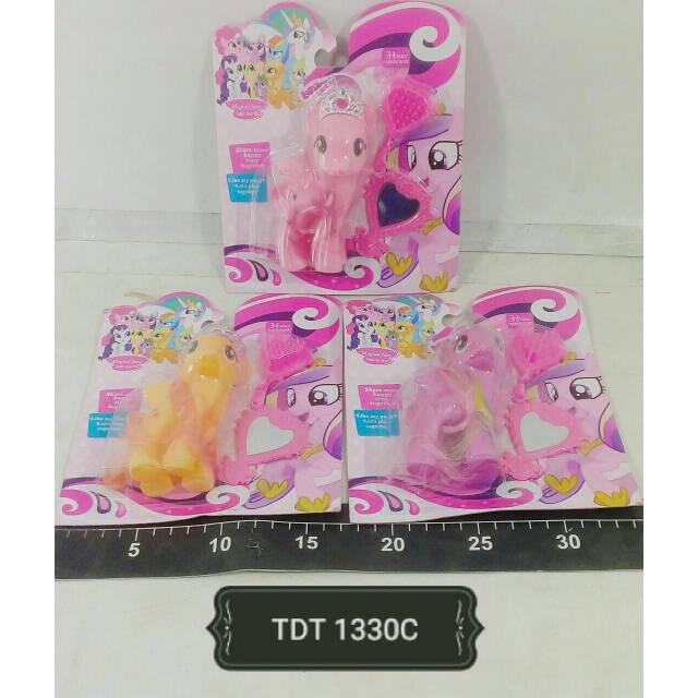 Little poni komplit asesoris/ mainan my little pony / kuda poni sisir