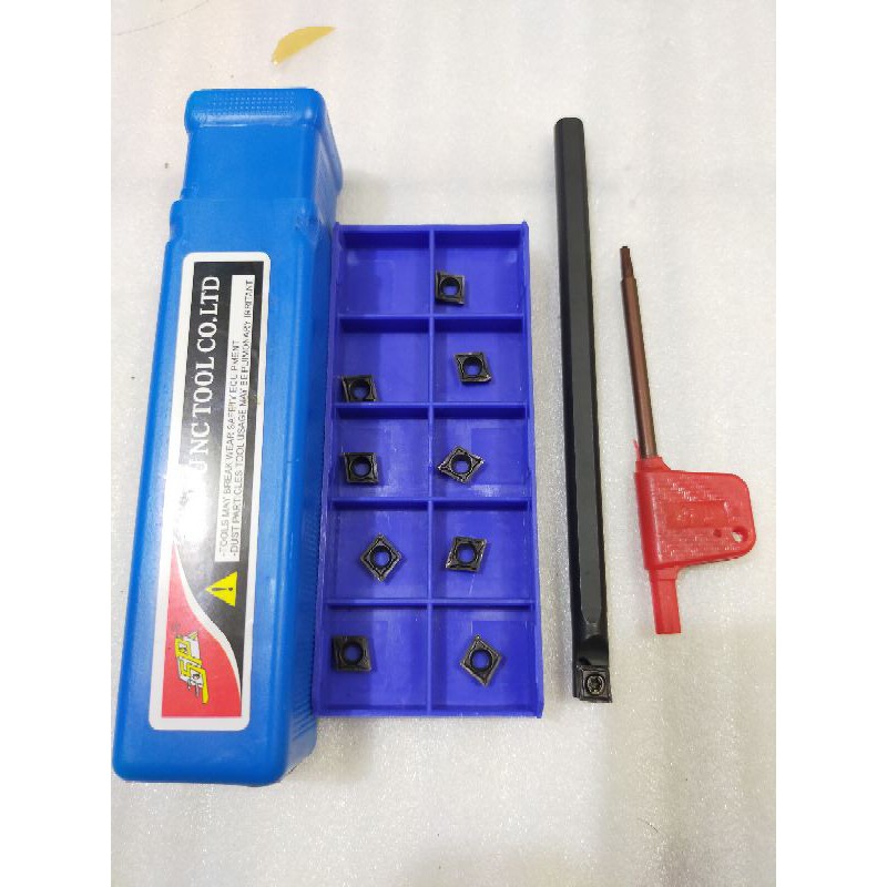 holder bubut dalemS07 set insert CCMT06 bekas 10pcs