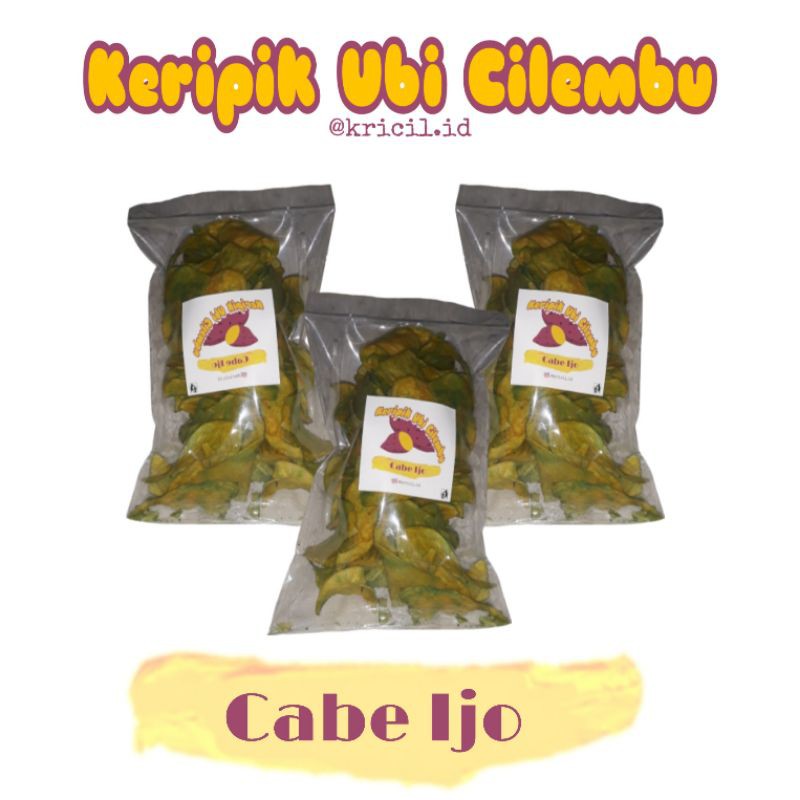 

Keripik Ubi Cilembu Cabe Ijo