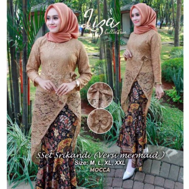 Jual Terbaru Set Kebaya Brukat Miring Srikandi Kebaya Kondangan