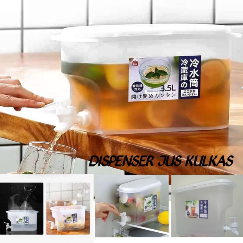 DISPENSER JUS PORTABLE MINUMAN KULKAS 3,5Litter