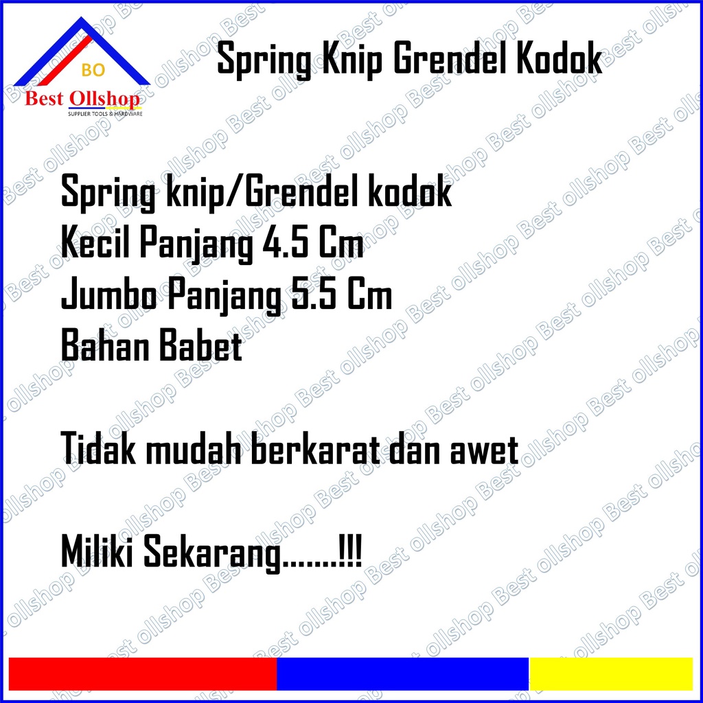 Spring Knip Jendela / Slot Jendela Jumbo Dan Kecil Selot Grendel Kodok