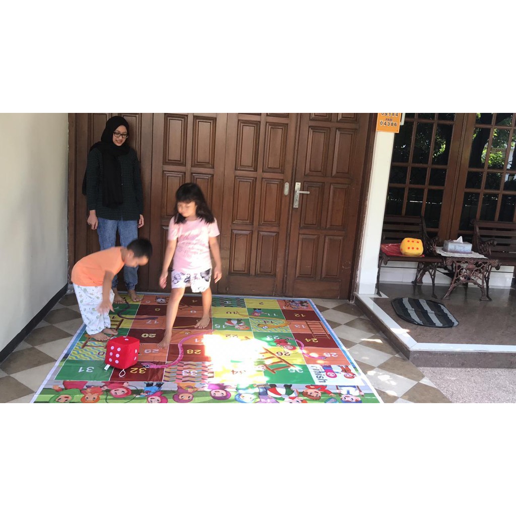 [GRATIS DADU] Ular Tangga Jumbo Puzzle &amp; Board Game Mainan Anak Keluarga Edukasi