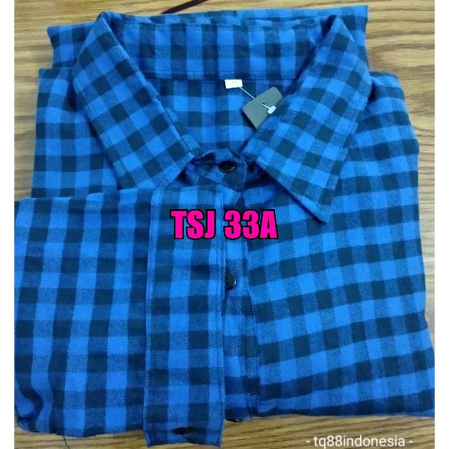 Tunik flanel super jumbo/tunik jumbo/tunik kotak/hem tunik/tunik murah/kemeja tunik/hem kotak/tunik