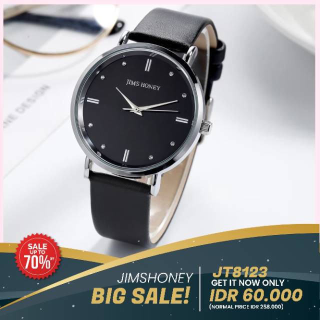 Jims Honey Jam Tangan 8123 Wanita Jimshoney Import Elegan Murah Ori Analog Quartz Fashion JH