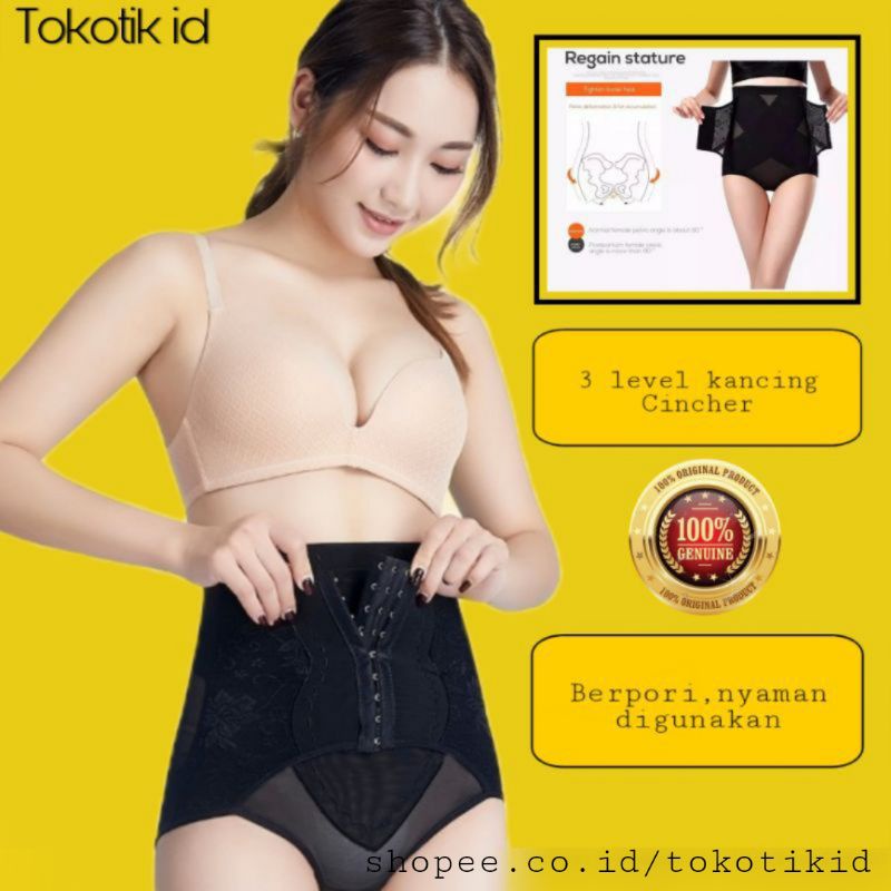 Corset Celana dalam kancing Korset wanita pelangsing pengecil perut buncit