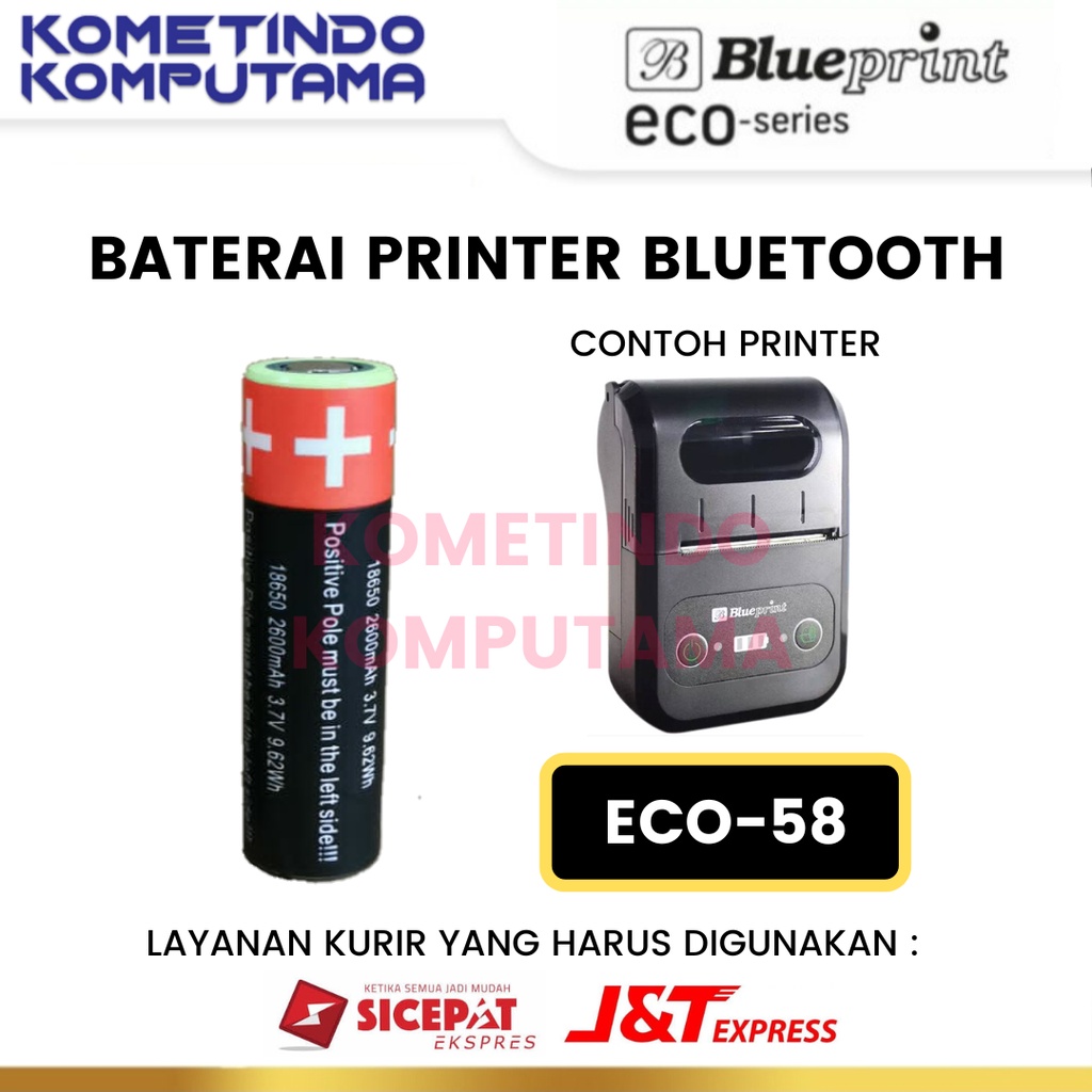 ECO58 BATERAI / BATTERY / BATRE ORIGINAL THERMAL PRINTER BLUEPRINT ECO 58