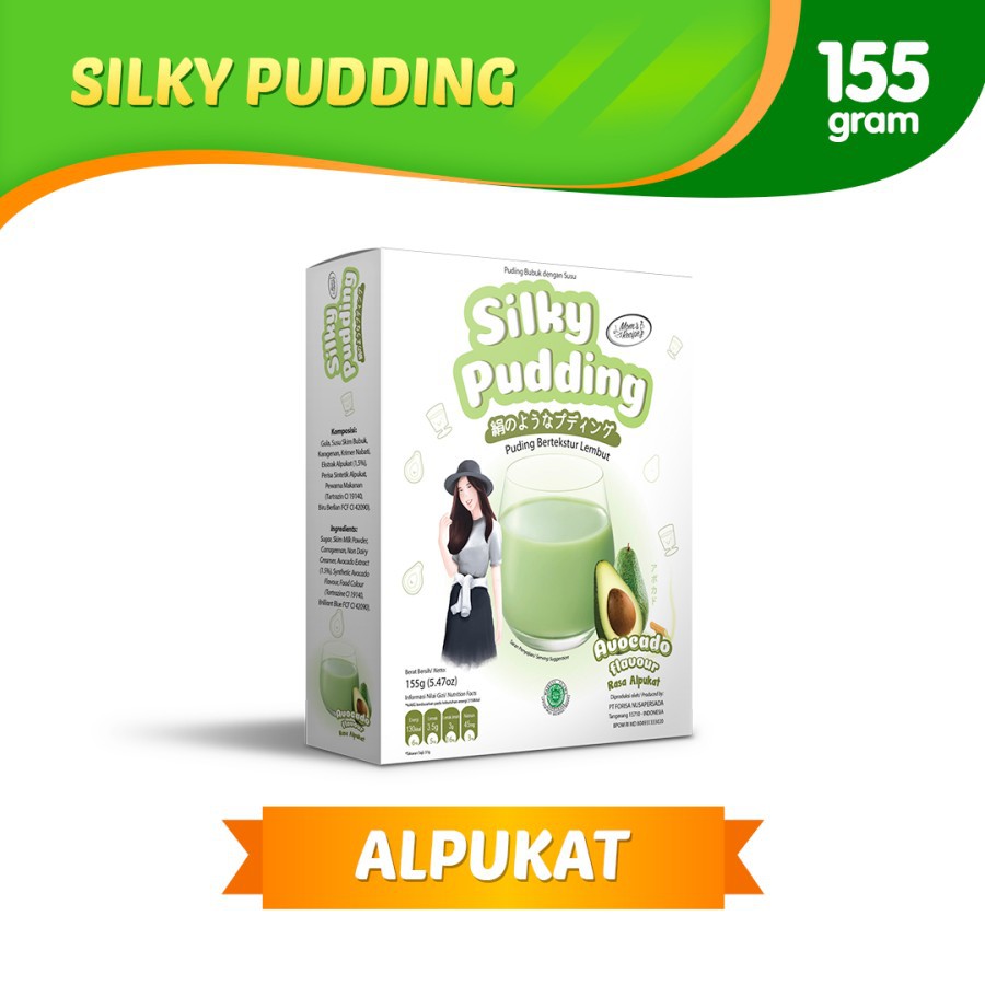 SILKY PUDDING AVOCADO PUDING SUTERA ALPOKAT MOMS RECIPE 155gr