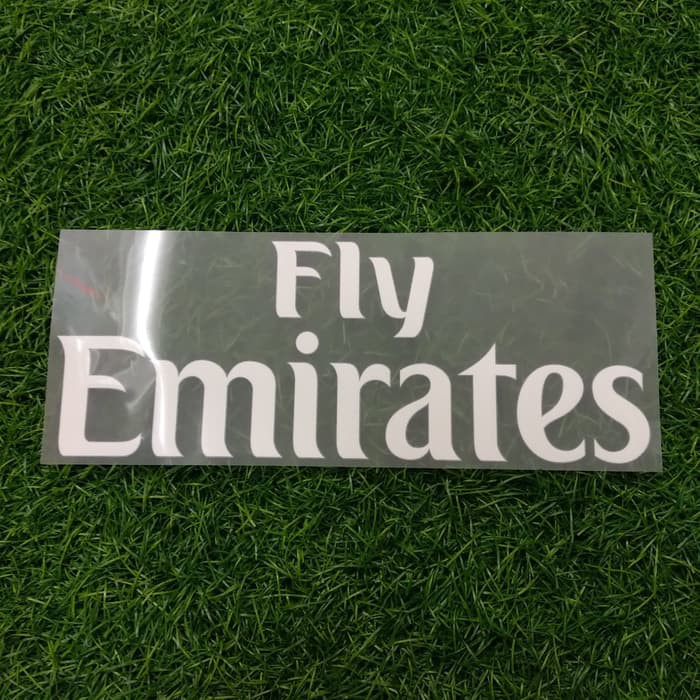 Jual Original Sponsor AC Milan, Arsenal, Real Madrid 2018-19 Fly Emirates Murah