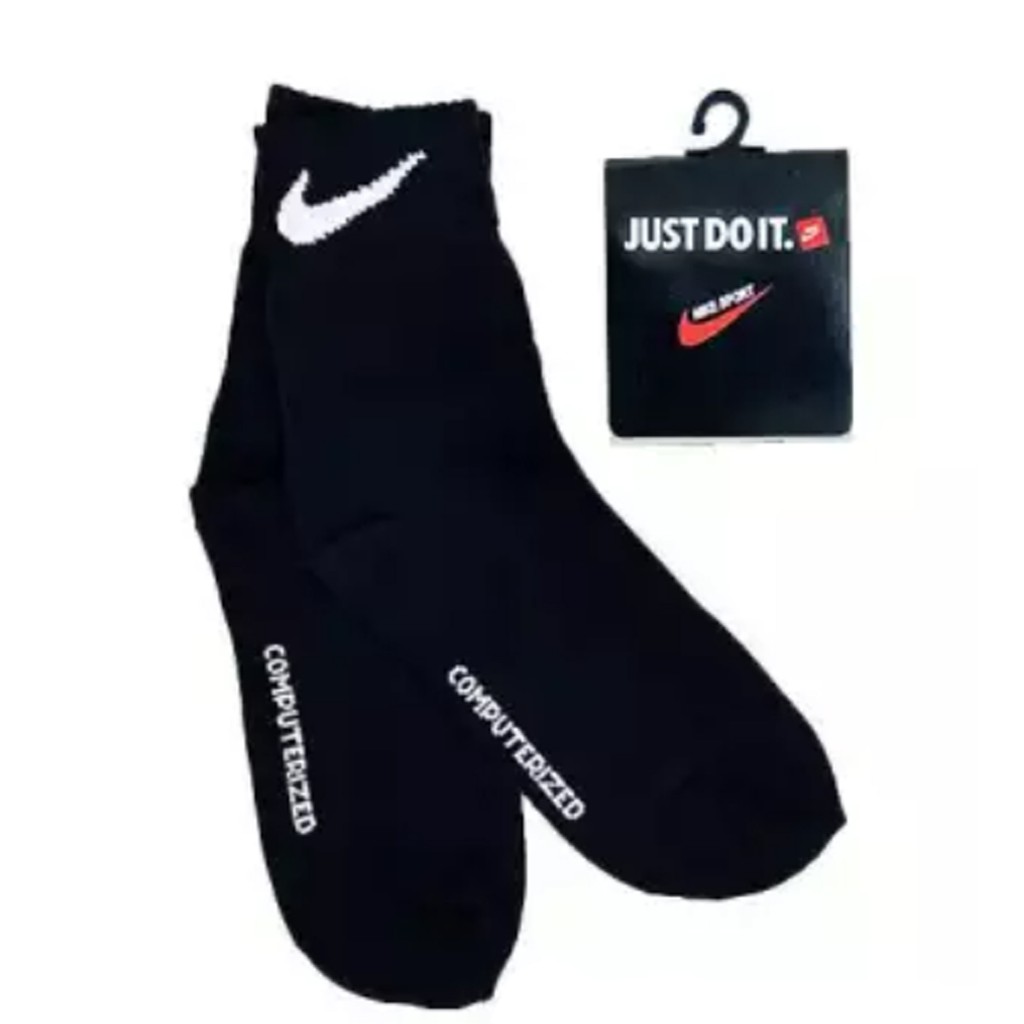 KAOSKAKI DIATAS MATA KAKI kaos kaki olahraga / sport / santai / kerja / casual murah-ATS MT KK NIKE HITAM