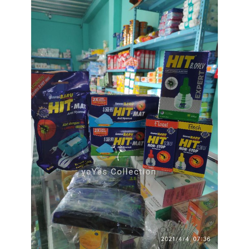 Hit Non Stop Elektrik Mat Alat + Refill Kabel lampu Indikator Tanpa Asap Bau Anti Nyamuk floral tea Elektrik Mat Pipih Keping pembasmi hama serangga