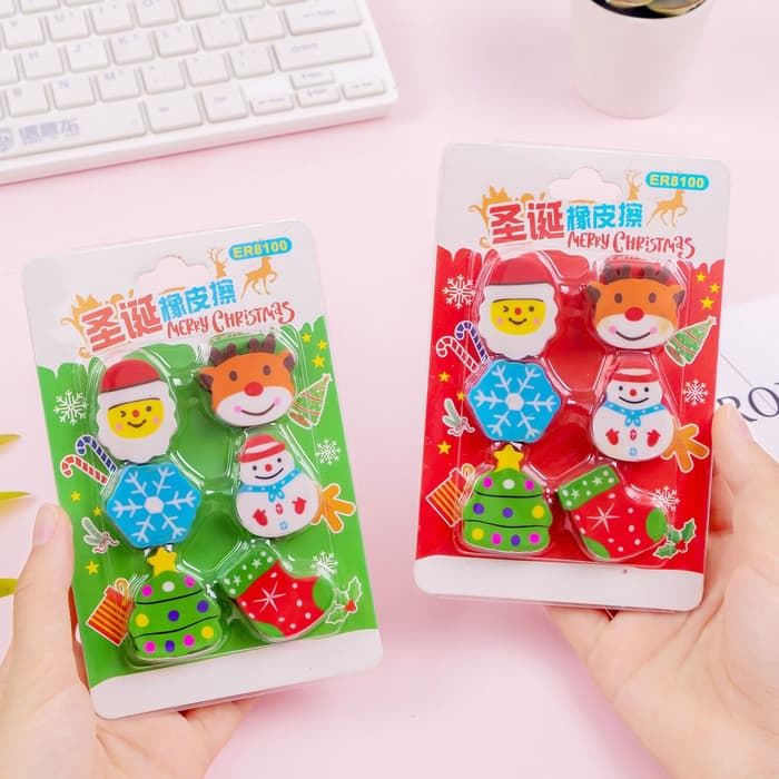 

Set Penghapus Lucu / Unik: Liburan Hari Natal (Isi 6)