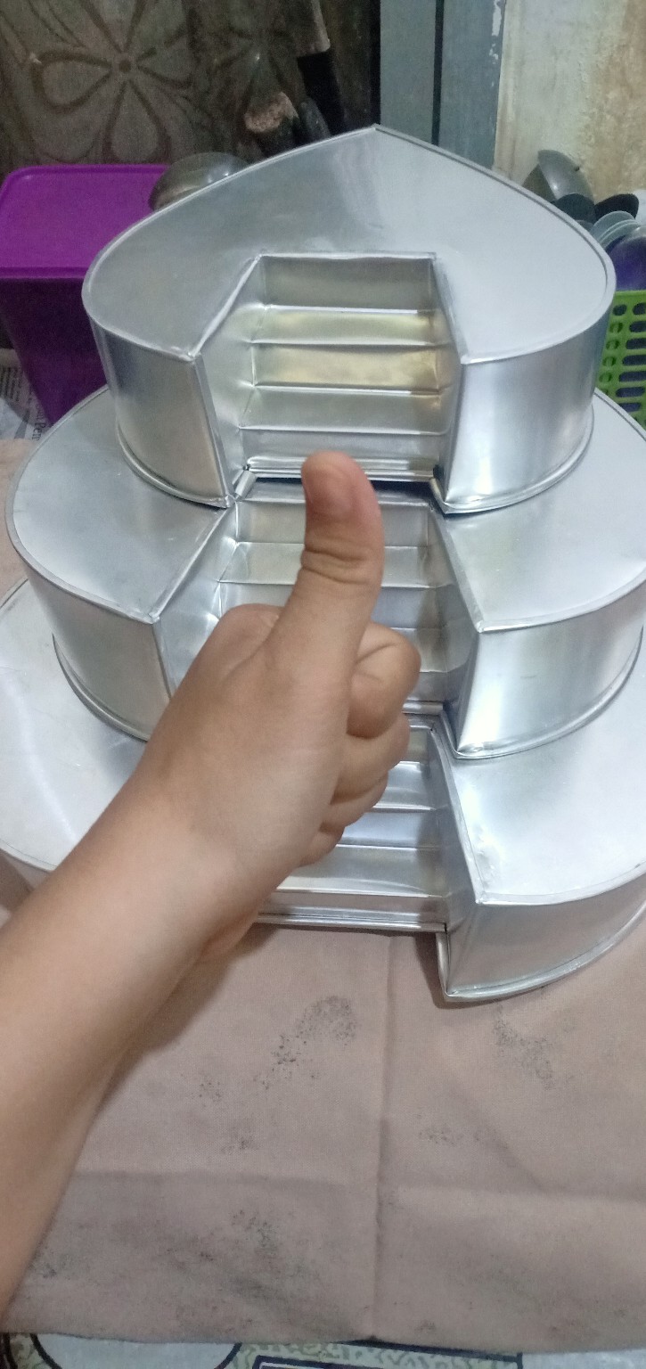 Dapurmami Loyang Nasi Kuning Tumpeng Hias Bertingkat Tangga Cetakan Pencetak