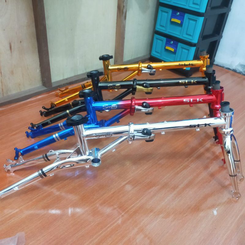 frame set sepeda lipat Smith SLK buat ukuran 16 plus/murni chromoly