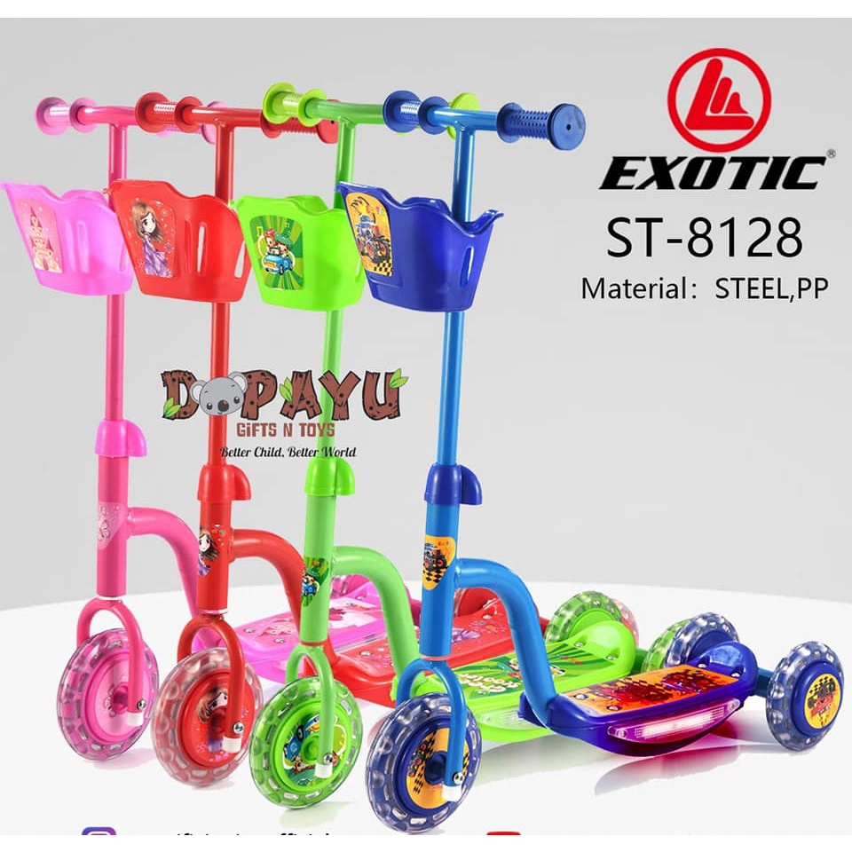 SCOOTER EXOTIC ST8128 SKUTER KICKBOARD OTOPED ANAK
