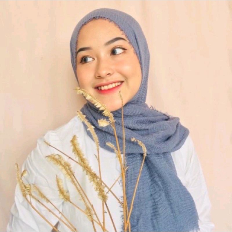 Jilbab Pasmina Crinkle Lavanya By Azara