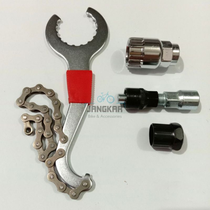 TOOLKIT KUNCI SET SEPEDA PEMBUKA CRANK SPROKET AS TENGAH