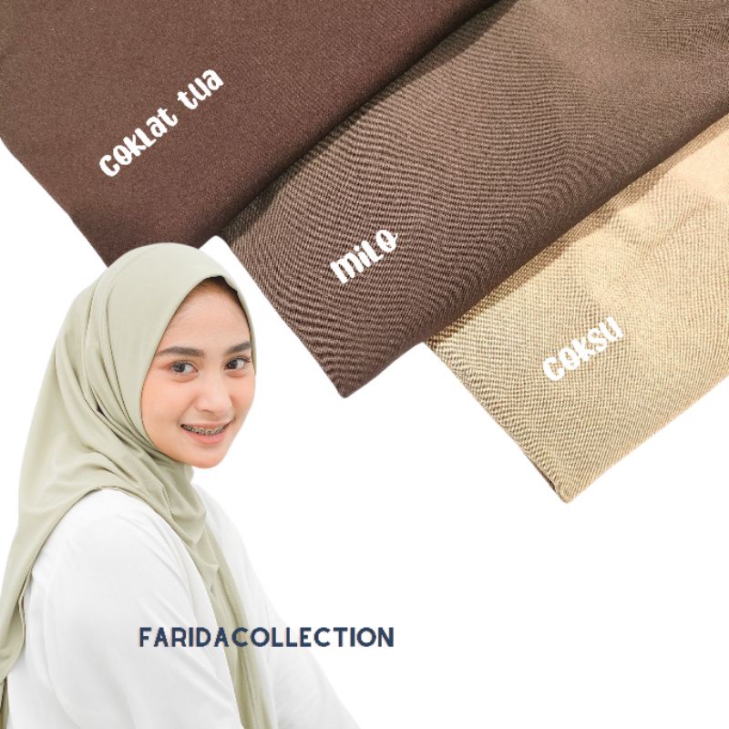 Hijab Segitiga Instan Jersey || Segitiga polos Instant