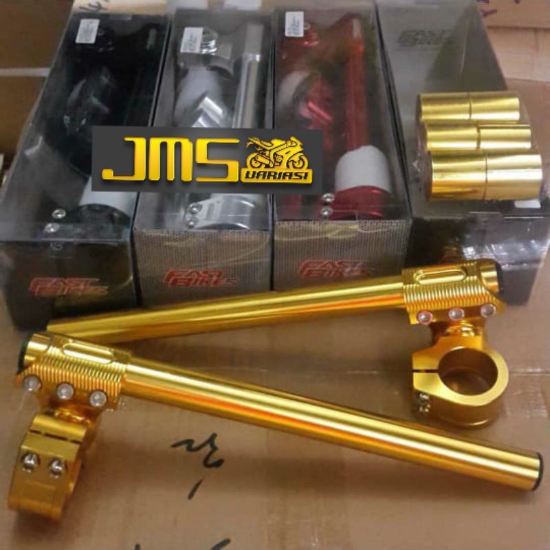 stang jepit model ktc cnc ukuran 26/30/31/33 mm fu sonic vixion cb cbs ninja r scorpio verza rxk tiger