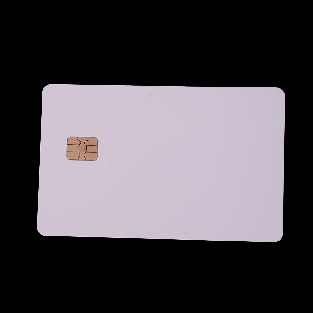 (Happy) 5pcs Ic Card Iso Pvc Dengan Chip Sle4442 Warna Putih