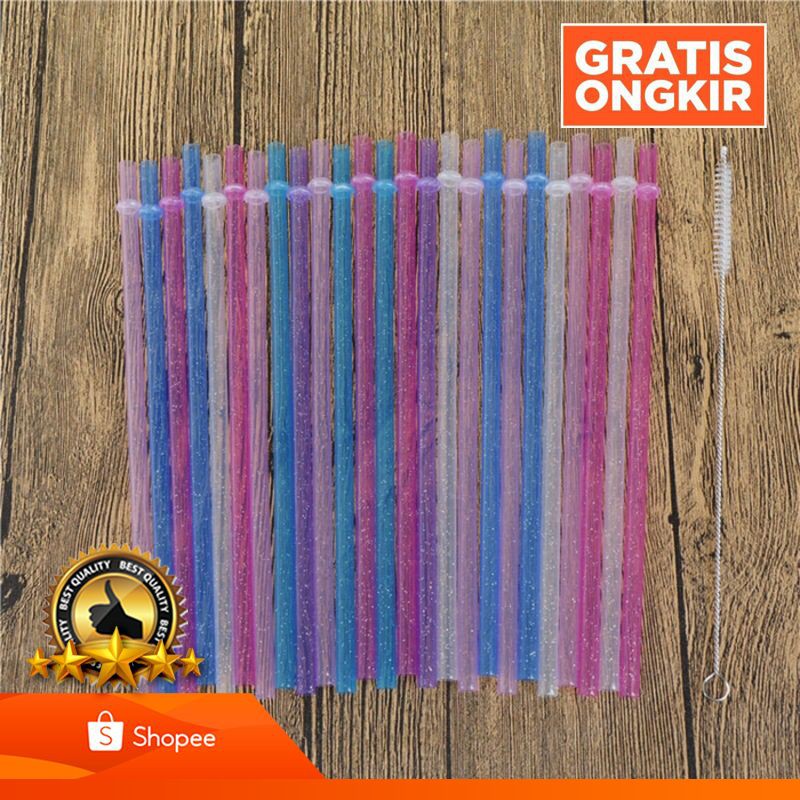 OBRAL Sedotan Plastik Reusable / Sedotan Tumbler Starbucks Ecofriendly