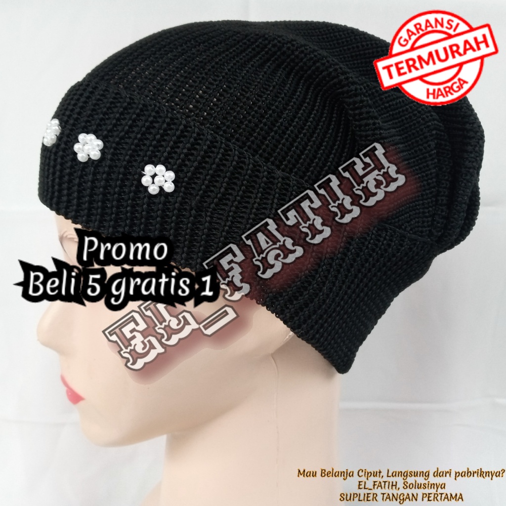 Ciput rajut kupluk mak ijah / rajut kupluk nenek / kupluk ibu-ibu