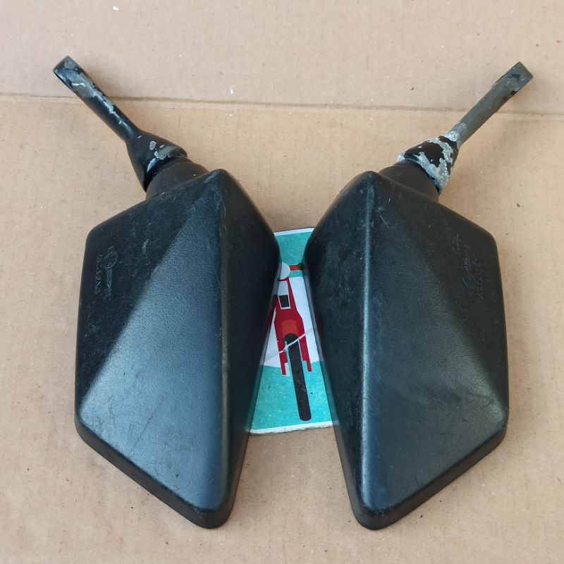 sepasang spion Kawasaki Ninja 250 karbu ori original second bekas copotan