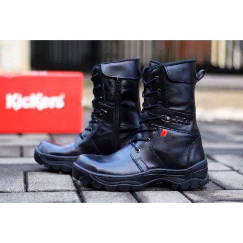 SEPATU PDL PRIA SEPATU PDL TNI POLRI SEPATU PDL KULIT ASLI SEPATU PDL SAFETY UJUNG BESI