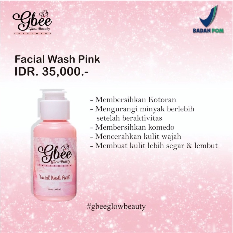 FACIAL WASH PINK GBEEGLOWBEAUTY