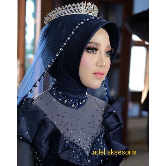 Hijab Peil Mutiara/Daimon cangkang/Jilbab Pengantin/Hijab Pangantin