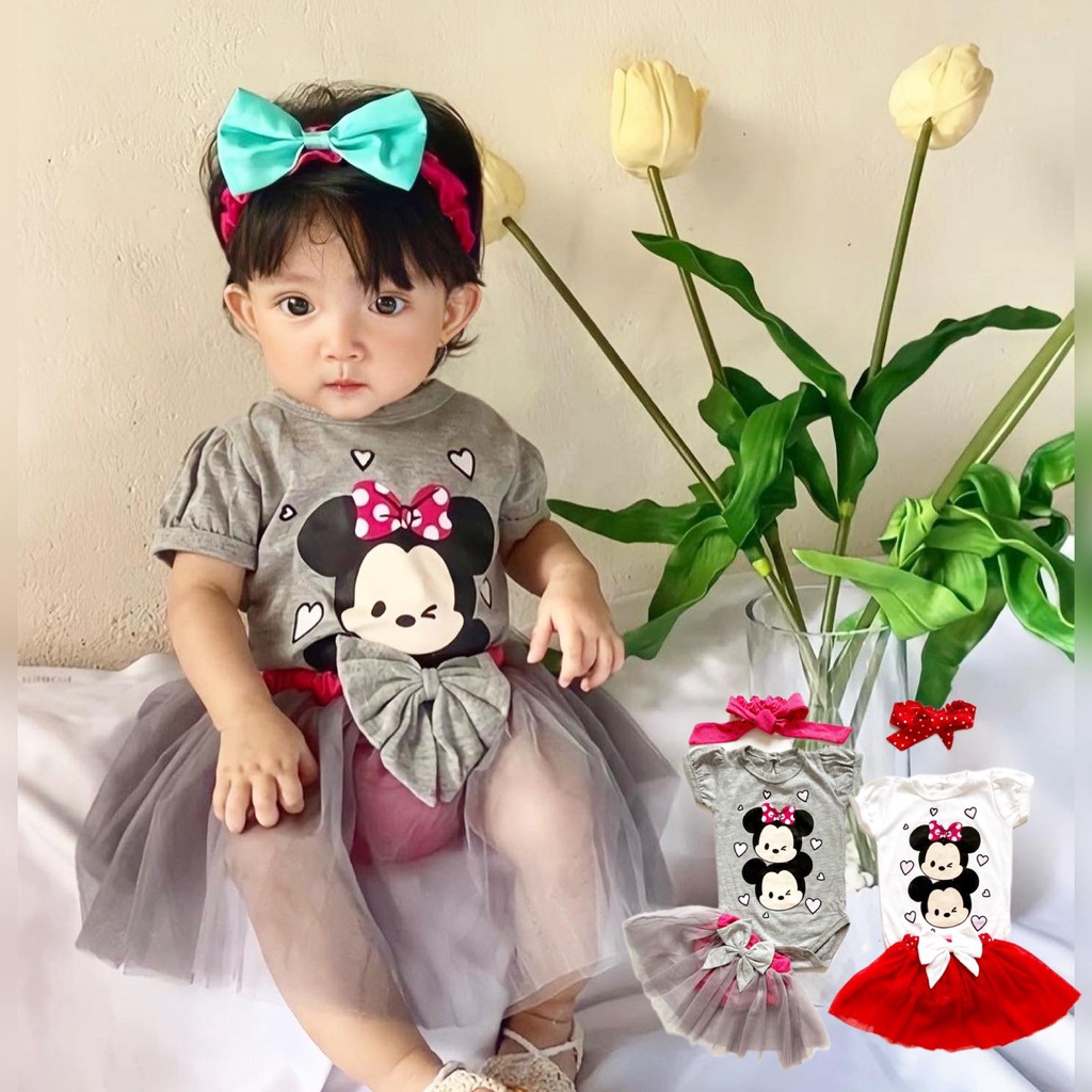 TSUM TSUM TWIN / SPARKLE UNICORN Baju Setelan Jumper Rok Bandana Pergi Lucu Fashion Anak Bayi Perempuan Cewek Terlaris FLOSSY