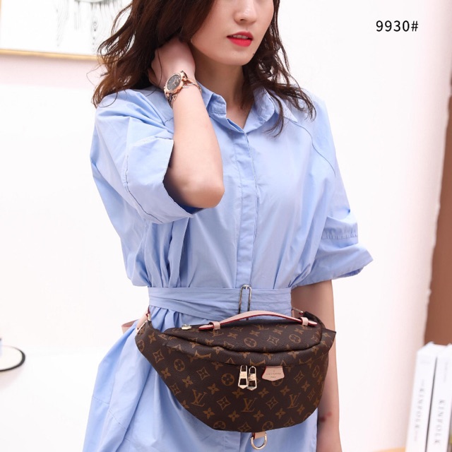 CK01 LV BUMBAG MONOGRAM PLATINUM WITH BOX 9930