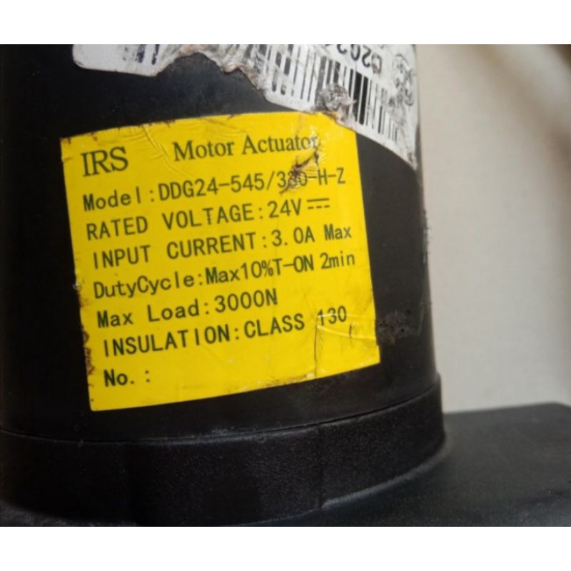 Dc Actuator Motor 24V Panjang Stroke 43Cm