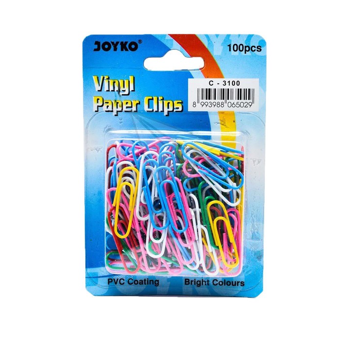 

[PER PACK] Joyko Paper Clip Warna Warni No. 3100
