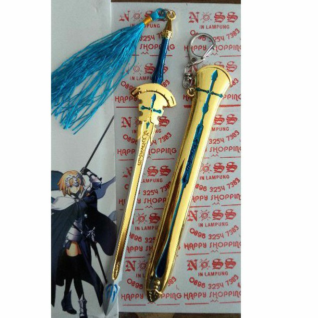 Miniatur Pedang Berserker Lancelot Gold Arondight Fate