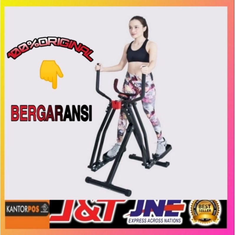 air walker-total fitnes(original)air walker freestyle glider-air climber-alat olahraga